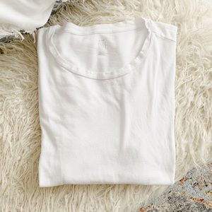 Aerie Light Distressed Tee in White